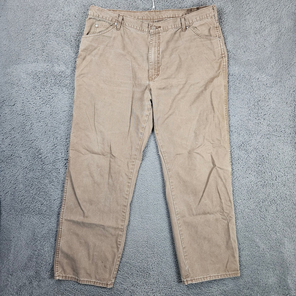 Genuine Dickies Mens‎ Brown Canvas Carpenter Work Pants 40x32